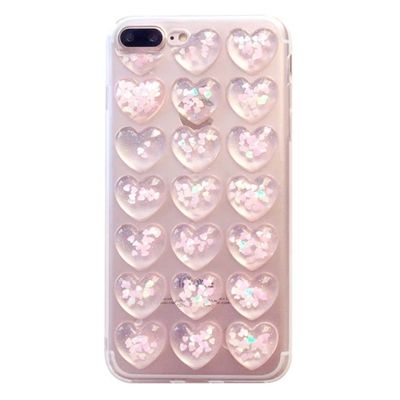 NEW iPhone 7 Plus/8 Plus Rose Glitter Soft Case - Picture 2 of 8